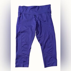 Champion Women’s Capri Leggings Purple Compression Athletic Pants Size XXL